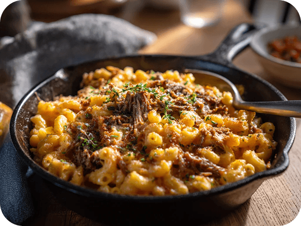 Mojo Shredded Beef Mac & Cheese