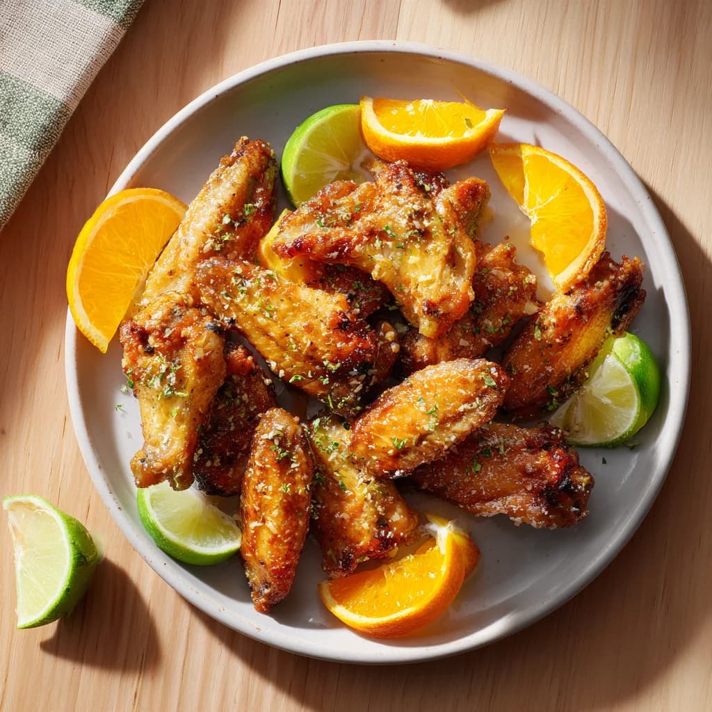 Orange & Lime Pepper Chicken Wings